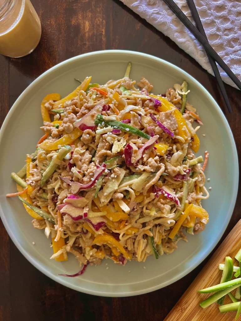 Sesame Noodle Salad with Chicken