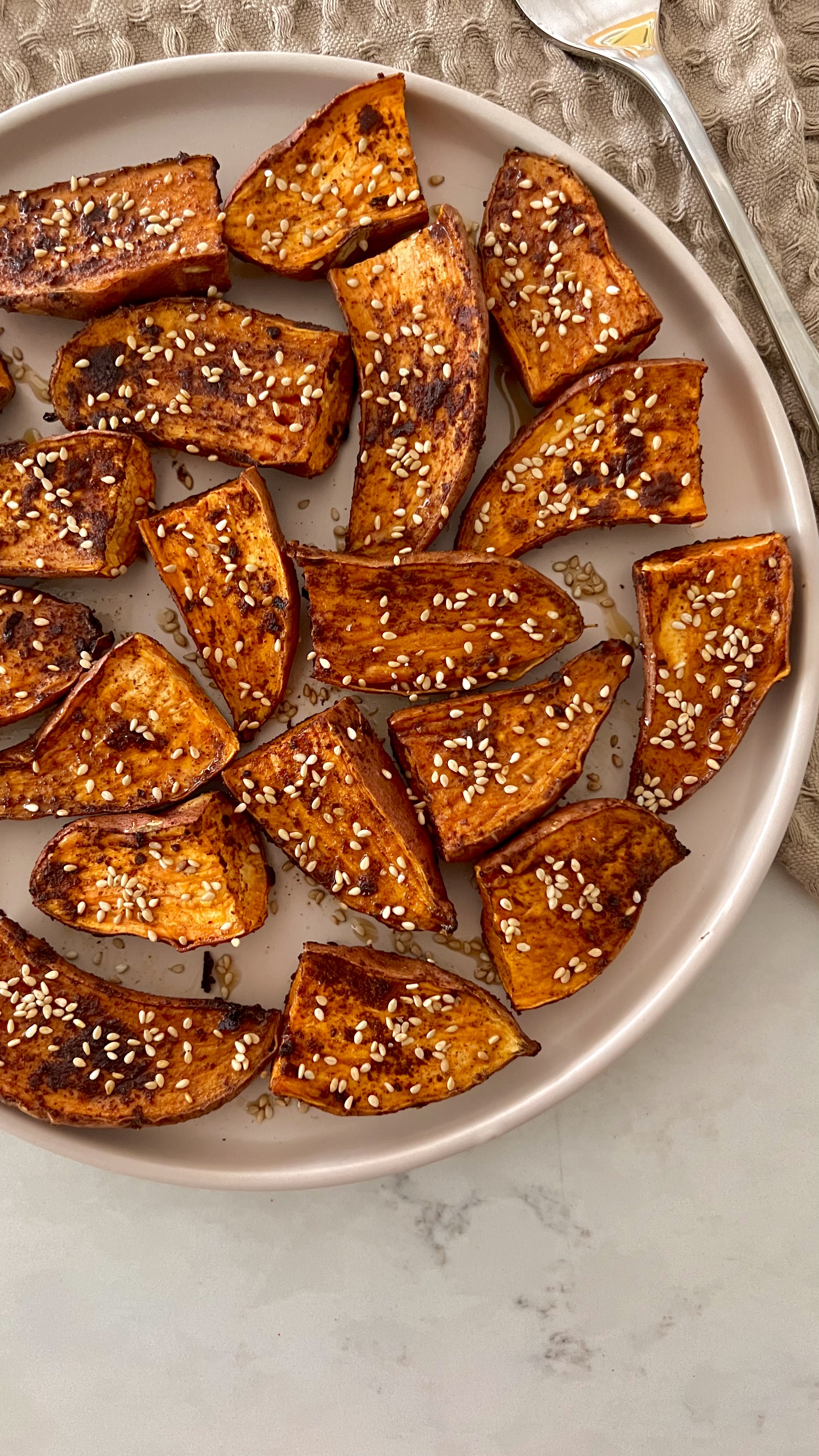 Spiced Sesame Sweet Potatoes